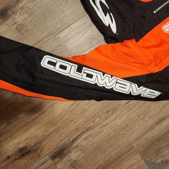Coldwave Snowmobile Jacket  SX Racing Shell Orange/Black/White -Large - Picture 2 of 7